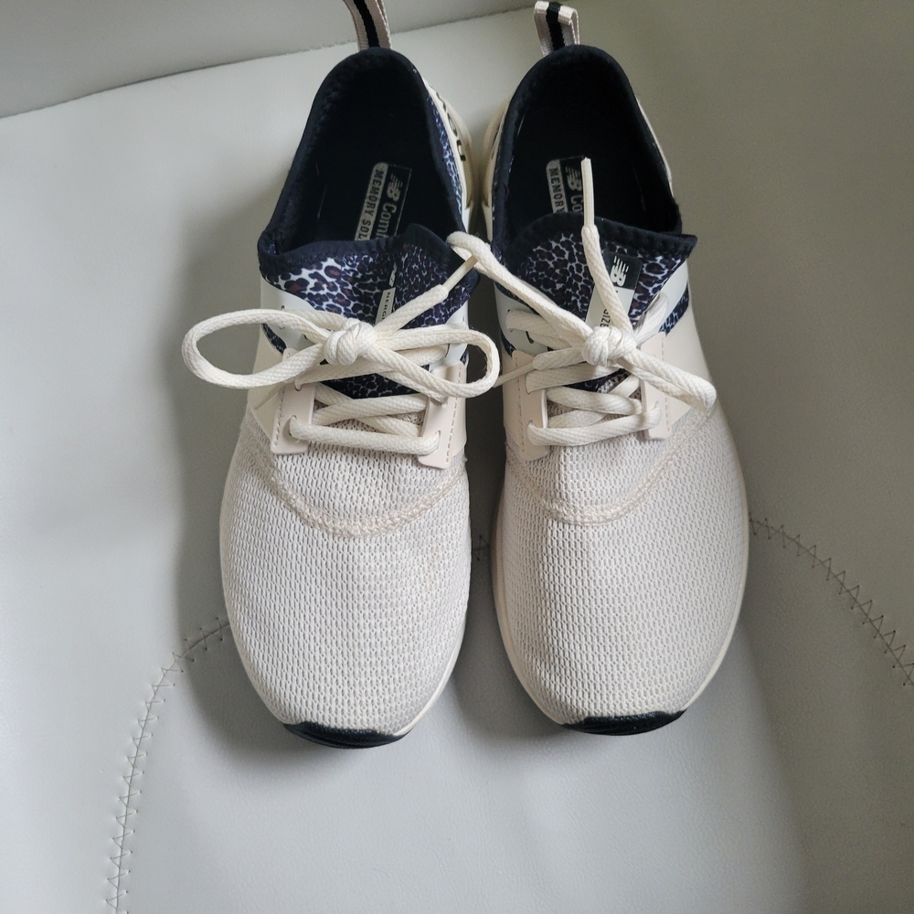 New Balance Cream and Black Sneakers